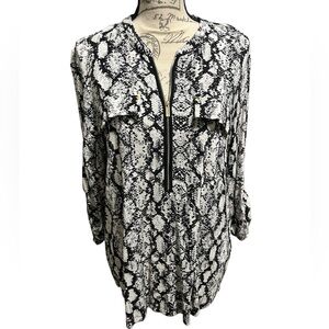 Calvin Klein Monochrome Patterned Top